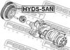 FEBEST HYDS-SAN Belt Pulley, crankshaft
